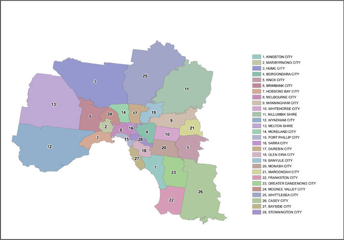 Local Government Authorities - Melbourne