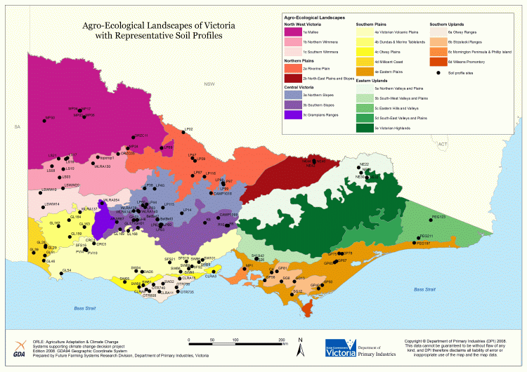 Primary Production Landscapes of Victoria - Soils