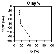 Graph: Site CFTT 4, Clay %