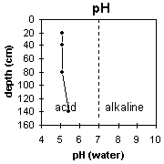 Graph: Site CFTT 4, pH levels