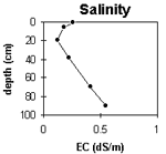 Graph: Salinity levels in Site G63