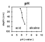 Graph: Soil Site GP 51, pH levels