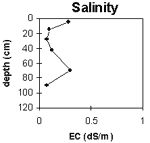Graph: Salinity levels in Site G66