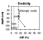 Graph: Sodicity level in Site G78