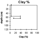 Graph: Soil Site Sg9, Clay %